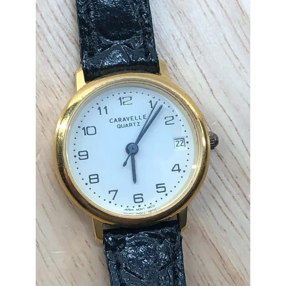 Vintage Caravelle by Bulova Men’s Watch Movement Japan MOVT 48G12